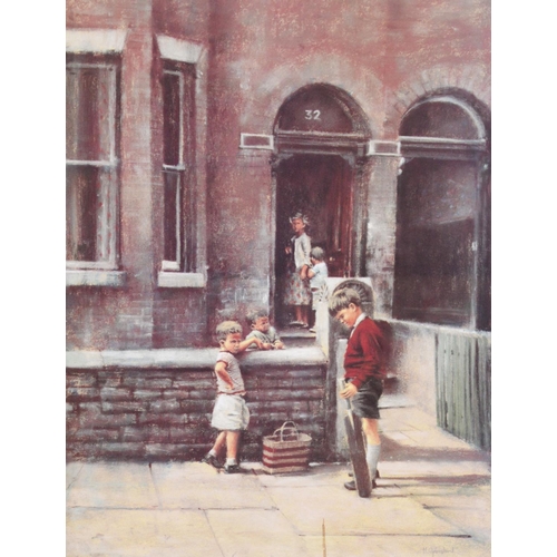 22 - MARC GRIMSHAW (1954) THREE ARTIST SIGNED LIMITED EDITION PRINTS OF PASTEL DRAWINGS A pair 'Our Front... 