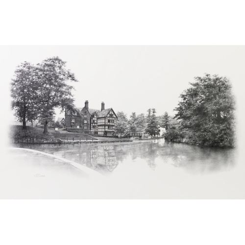 25 - MARC GRIMSHAW (1954) <br />THREE ARTIST SIGNED LIMITED EDITION PRINTS OF A PENCIL DRAWINGS OF MANCHE...