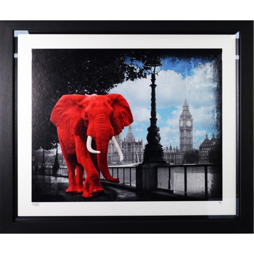 235 - LARS TUNEBO (b.1962) ARTIST SIGNED LIMITED EDITION COLOUR PRINT‘Westminster Wanderer’ (14/195) with ... 