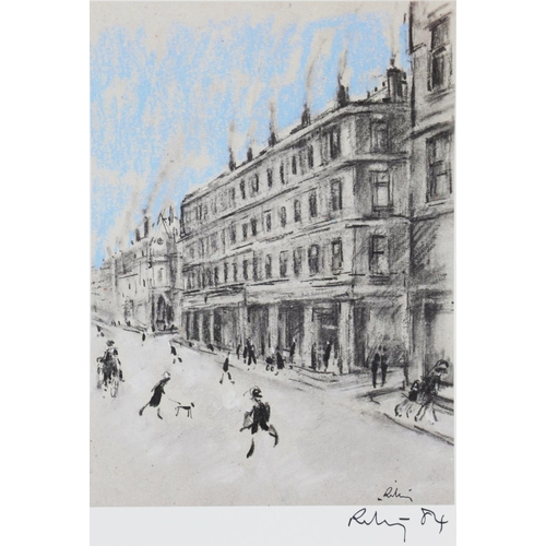 102 - HAROLD RILEY (1934) FOUR ARTIST SIGNED COLOUR PRINTS IN A FOLDER ENTITLED THE DEANSGATE FOLIO Ryland... 