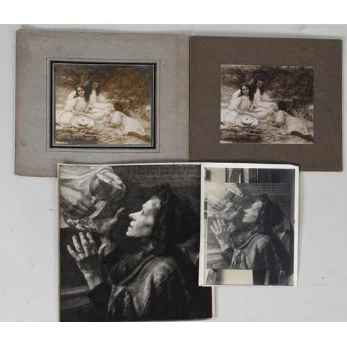 200 - EDWARD RIDLEY (1883 - 1946) 4 BLACK & WHITE PHOTOGRAVURES OF AN OIL PAINTING IN THREE SIZES, i.e... 