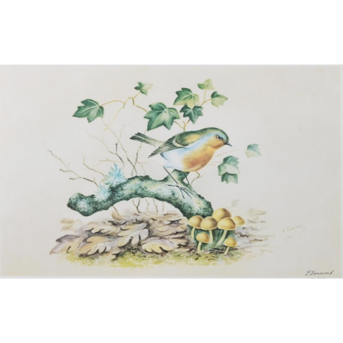 240 - E. TOWNSEND (ROYAL WORCESTER ARTIST)SET OF NINE ARTIST SIGNED LIMITED EDITION COLOUR PRINTS OF BIRDS... 