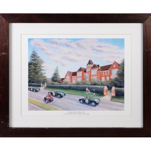 242 - JAMES VINCIGUERRA ARTIST SIGNED LIMITED EDITION COLOUR PRINT‘Warwick School’ (7/100) 9 ¼” x 15” (23.... 