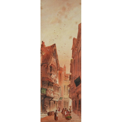 148 - UNATTRIBUTED (EARLY TWENTIETH CENTURY) PAIR OF WATERCOLOUR DRAWINGSContinental Street Scenes Unsigne... 