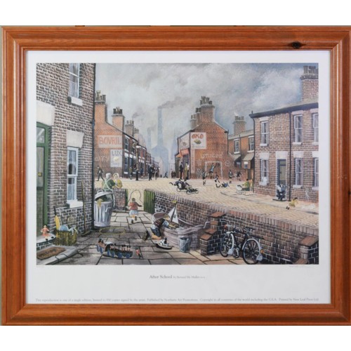 251 - BERNARD MCMULLEN PAIR OF ARTIST SIGNED LIMITED EDITION COLOUR PRINTS‘Blackpool’ (201/850)‘After Scho... 