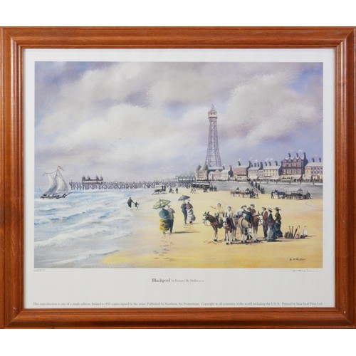 251 - BERNARD MCMULLEN PAIR OF ARTIST SIGNED LIMITED EDITION COLOUR PRINTS‘Blackpool’ (201/850)‘After Scho... 