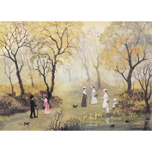 253 - AFTER HELEN BRADLEYTHREE COLOUR PRINTS‘All on an April Evening’ 14 ½” x 21 ¾” (36.8cm x 55.3cm)‘Wait... 