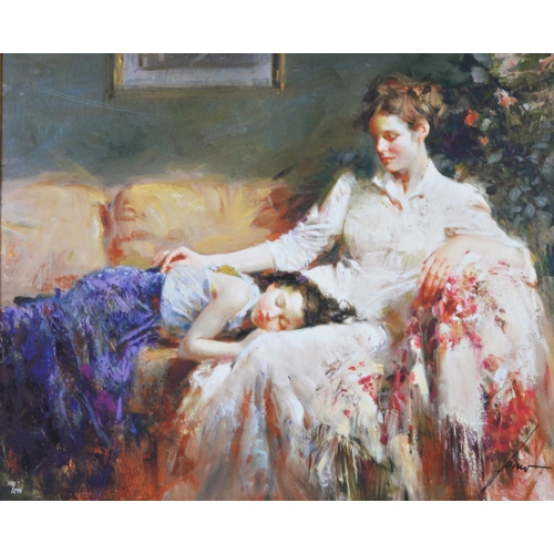 213 - PINO DAENI ARTIST SIGNED LIMITED EDITION COLOUR PRINTInnocence (115/295) no certificate 20” x 24 ½” ... 