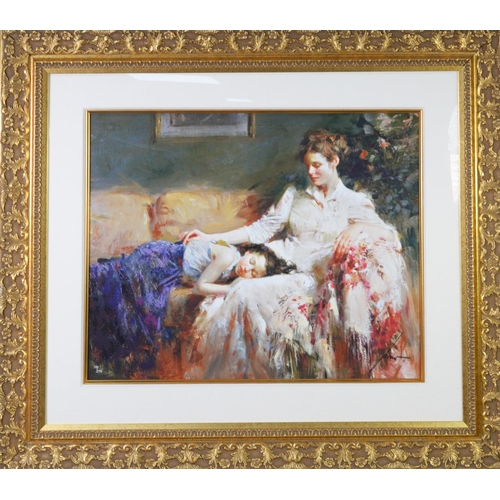 213 - PINO DAENI ARTIST SIGNED LIMITED EDITION COLOUR PRINTInnocence (115/295) no certificate 20” x 24 ½” ... 