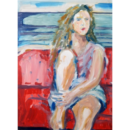 117 - LORRAINE BAMPTON (1946-2019)COLLECTION OF TEN WORKS OILS ON BOARD Seated Girl 14 ¾” x 10 ¾” (37.4cm ... 