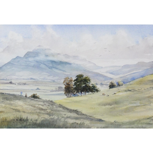 154 - PACKHAM (TWENTIETH CENTURY) WATERCOLOUR ‘Grisedale Pike’ Signed, titled and with dedication to label... 