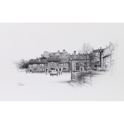 220 - MARC GRIMSHAW (1954) 4 ARTIST SIGNED LIMITED EDITION PRINTS OF PENCIL DRAWINGS OF SALE AND ALTRINCHA... 