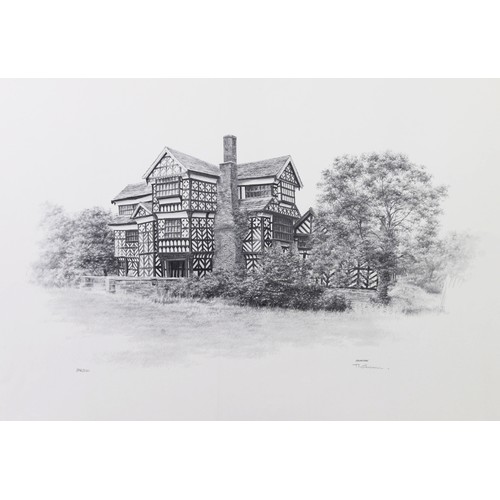 215 - MARC GRIMSHAW (1954) 4 ARTIST SIGNED LIMITED EDITION PRINTS OF PENCIL DRAWINGS OF WILMSLOW AND LOCAL... 