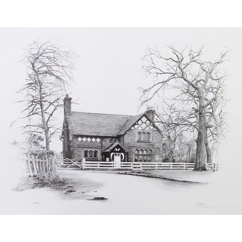 215 - MARC GRIMSHAW (1954) 4 ARTIST SIGNED LIMITED EDITION PRINTS OF PENCIL DRAWINGS OF WILMSLOW AND LOCAL... 