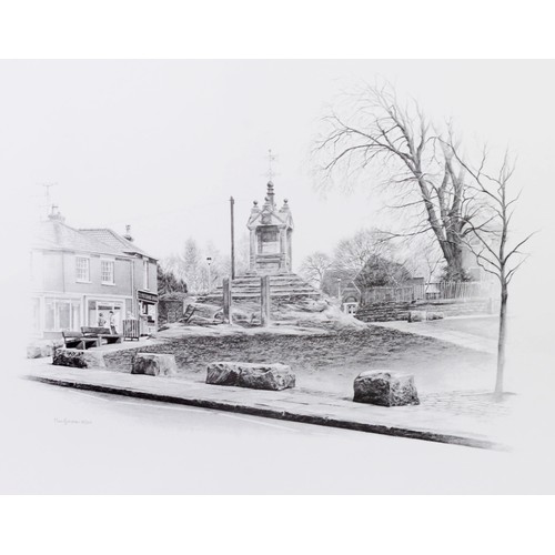 216 - MARC GRIMSHAW (1954) 3 ARTIST SIGNED LIMITED EDITION PRINTS OF PENCIL DRAWINGS Boars Head, Middleton... 