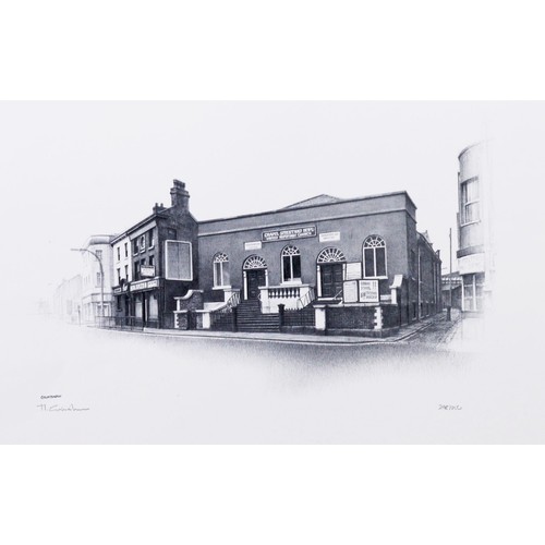 216 - MARC GRIMSHAW (1954) 3 ARTIST SIGNED LIMITED EDITION PRINTS OF PENCIL DRAWINGS Boars Head, Middleton... 