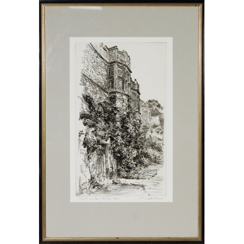 193 - JOHN BENN (Canadian) ETCHING 'South Walk, Haddon Hall' Signed & titled in pencil 13 ¾