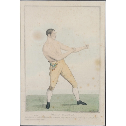 259 - S.W. FORES (Publisher) EARLY 19th CENTURY COLOUR PRINTS OF BARE-KNUCKLE BOXERS David Hindson, publis... 