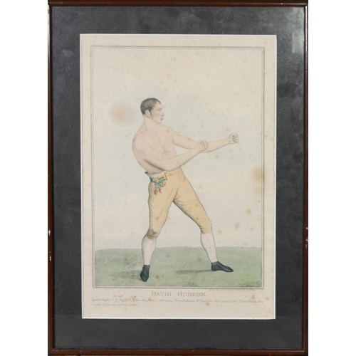 259 - S.W. FORES (Publisher) EARLY 19th CENTURY COLOUR PRINTS OF BARE-KNUCKLE BOXERS David Hindson, publis... 