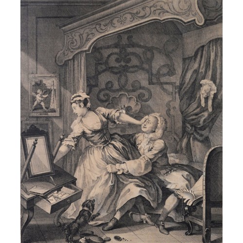 173 - WILLIAM HOGARTH PAIR OF COPPERPLATE ETCHINGS‘Before’ and ‘After’ 14 ½” x 12” (36.8cm x 30.5cm)... 