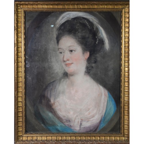 172 - UNATTRIBUTED (NINETEENTH/ TWENTIETH CENTURY)PASTEL Georgian style bust portrait of a lady Unsigned 2... 