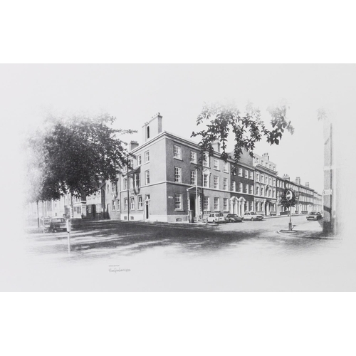 225 - MARC GRIMSHAW (1954) THREE ARTIST SIGNED LIMITED EDITION PRINTS OF PENCIL DRAWINGS OF MANCHESTER Min... 