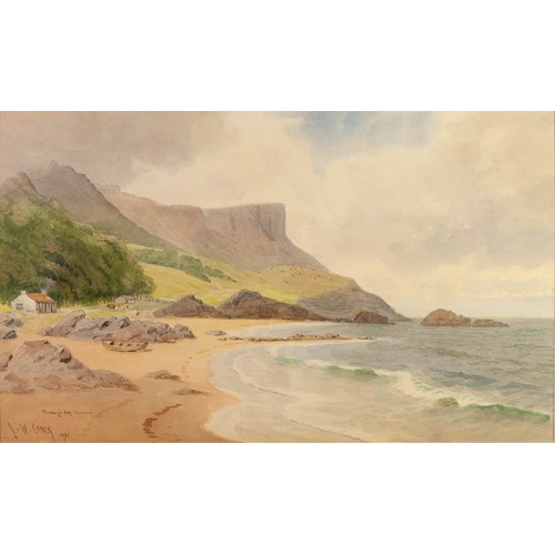 129 - JOSEPH WILLIAM CAREY (1859 - 1937) WATERCOLOUR DRAWING Murlough Bay, Fairhead (N. Ireland) Signed, i... 