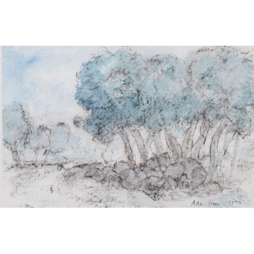 163 - ALLEN FREER (b.1926)TWO PEN & INK WITH WATERCOLOUR WASH STUDIESEeach signed in pencil and dated ... 