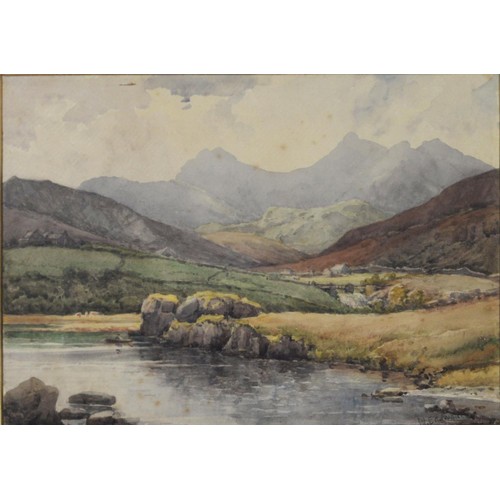 136 - WALTER EASTWOOD (1867-1943) WATERCOLOUR DRAWINGS, A PAIR Views in the Lake District Signed lower lef... 