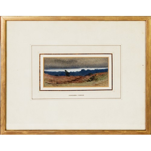 128 - AUGUST OSBORNE LAMPLOUGH (1877 - 1930) THREE WATERCOLOUR DRAWINGS The Nile above Isna 2 1/2in x 6 1/... 