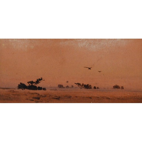 128 - AUGUST OSBORNE LAMPLOUGH (1877 - 1930) THREE WATERCOLOUR DRAWINGS The Nile above Isna 2 1/2in x 6 1/... 