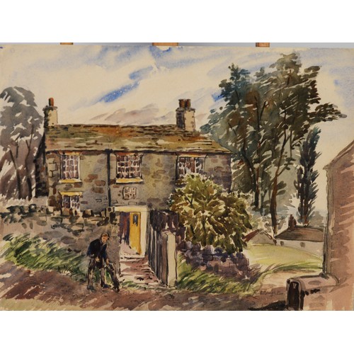 144 - RUTH BRIGHT (20th CENTURY), IN EXCESS OF 100 UNFRAMED WATERCOLOUR DRAWINGS, MOSTLY LANDSCAPE STUDIES... 