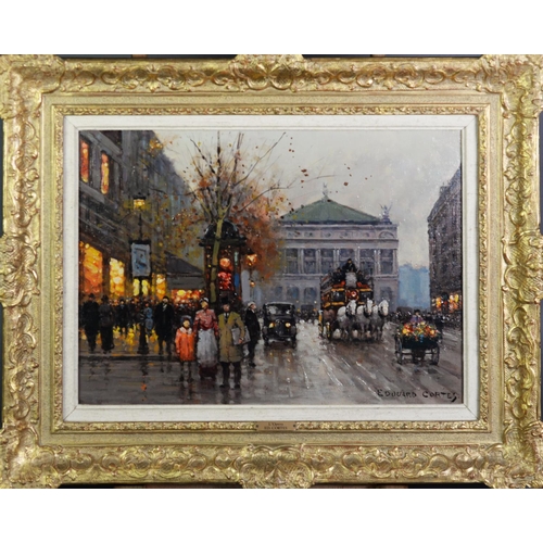 495 - ÉDOUARD-LEON CORTÈS (1882 – 1969)Oil painting on canvas ‘L’Opera’ signed lower right12 5/8” x 17 3/4... 