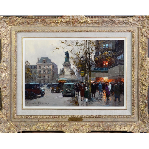 498 - ÉDOUARD-LEON CORTÈS (1882 – 1969)Oil painting on canvas‘Place de la Republique’ Signed lower left9 ¼... 