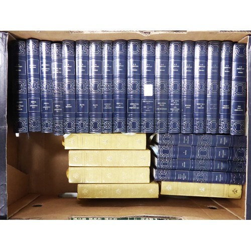 602 - HERON BOOKS, THE WORKS OF J.B. PRIESTLEY, 22 volumes, in uniform slate blue and gilt bindings, toget... 