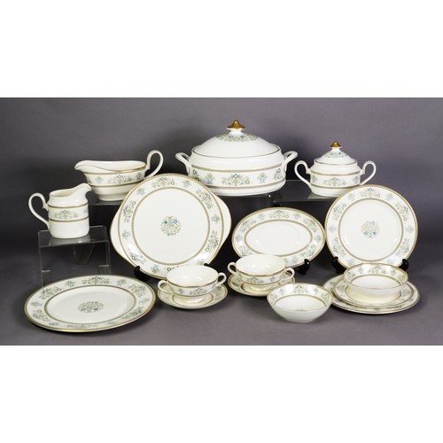 561 - MINTON BONE CHINA ‘HENLEY’ PATTERN DINNER AND TEA SERVICE for twelve persons, approximately 65 piece... 