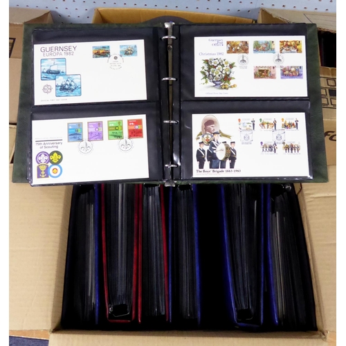 618 - MODERN FDC COLLECTION ARRANGED IN BINDERS, to include GB and Channel Islands