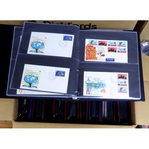 620 - ALL-WORLD COLLECTION OF FIRST DAY COVERS arranged in 9 binders