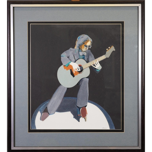 18 - WILLIAM DAVIS (TWENTIETH CENTURY) OIL ON PAPER‘John Williams’ Signed and dated (19)76 17 ½” x 15” (4... 