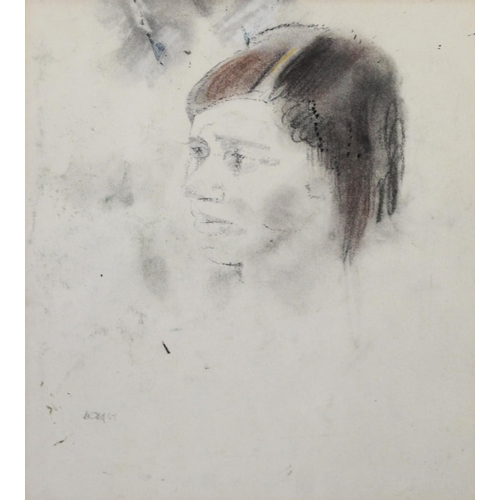 7 - JOHN BOLD (1895-1979) PENCIL DRAWING Female head portrait Signed and dated (19)67 10” X 9” (25.4cm x... 