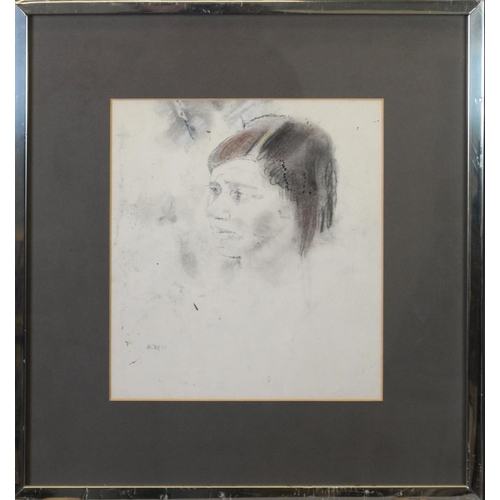 7 - JOHN BOLD (1895-1979) PENCIL DRAWING Female head portrait Signed and dated (19)67 10” X 9” (25.4cm x... 