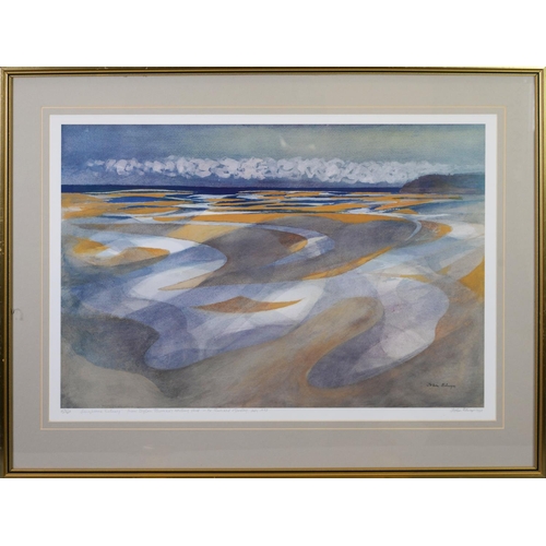 22 - JOHN ELWYN (1916-1997) ARTIST SIGNED LIMITED EDITION COLOUR PRINT‘Laugharne Estuary From Dylan Thoma... 