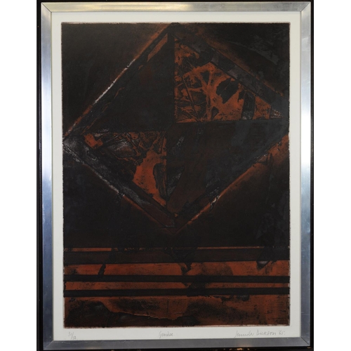 19 - JENNIFER JOAN DICKSON (b.1936) ARTIST SIGNED LIMITED EDITION ETCHING IN COLOURS‘Genese’ (19)65, (31/... 