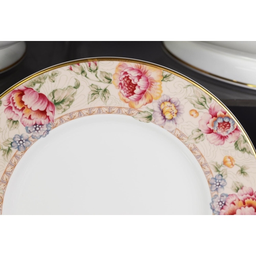 125 - FIFTY TWO PIECE ROYAL DOULTON ‘DARJEELING’ PATTERN CHINA PART DINNER AND TEA SERVICE, comprising: 8 ... 