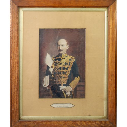 71 - EARLY 20th CENTURY TINTED PHOTOGRAPHIC PORTRAIT OF COLONEL BADEN-POWELL - THE DEFENCE OF MAFEKING, i... 