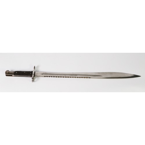 81 - PROBABLY INDIAN COPY OF A GERMAN LATE 19th CENTURY SAW BACK BAYONET by Alexander Coppel GMbH & C... 