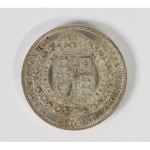 22 - QUEEN VICTORIA JUBILEE COINAGE 1887 DOUBLE FLORIN (EF)