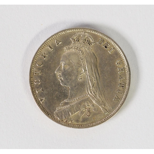 22 - QUEEN VICTORIA JUBILEE COINAGE 1887 DOUBLE FLORIN (EF)