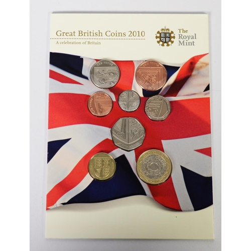 36 - Royal Mint, UK, Great British Coins, 2010, pristine condition