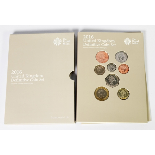 39 - Royal Mint, UK, 2016, Definitive Coin Set, pristine condition